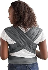 Moby Wrap Element Baby Sling Carrier Asphalt 8-33 lbs 16.5 ft view 3