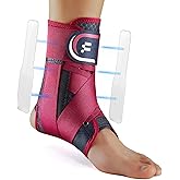 Fitomo Ankle Brace for Women Men with Quick Lace Up, Adjustable Figure 8 Compression Support for Achilles Tendonitis, Ankle Sprain & Swelling Relief for Volleyball, Running & Daily Wear, L