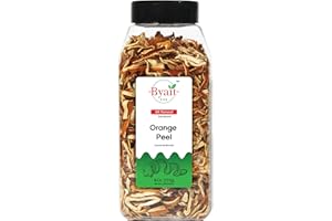 Byait Dried Orange Peel 8 Oz, Premium Sun-Dried Citrus Mandarin Peel for Baking, Cooking, Teas, Garnishes & DIY Crafts, All-Natural, No Additives, Gluten-Free
