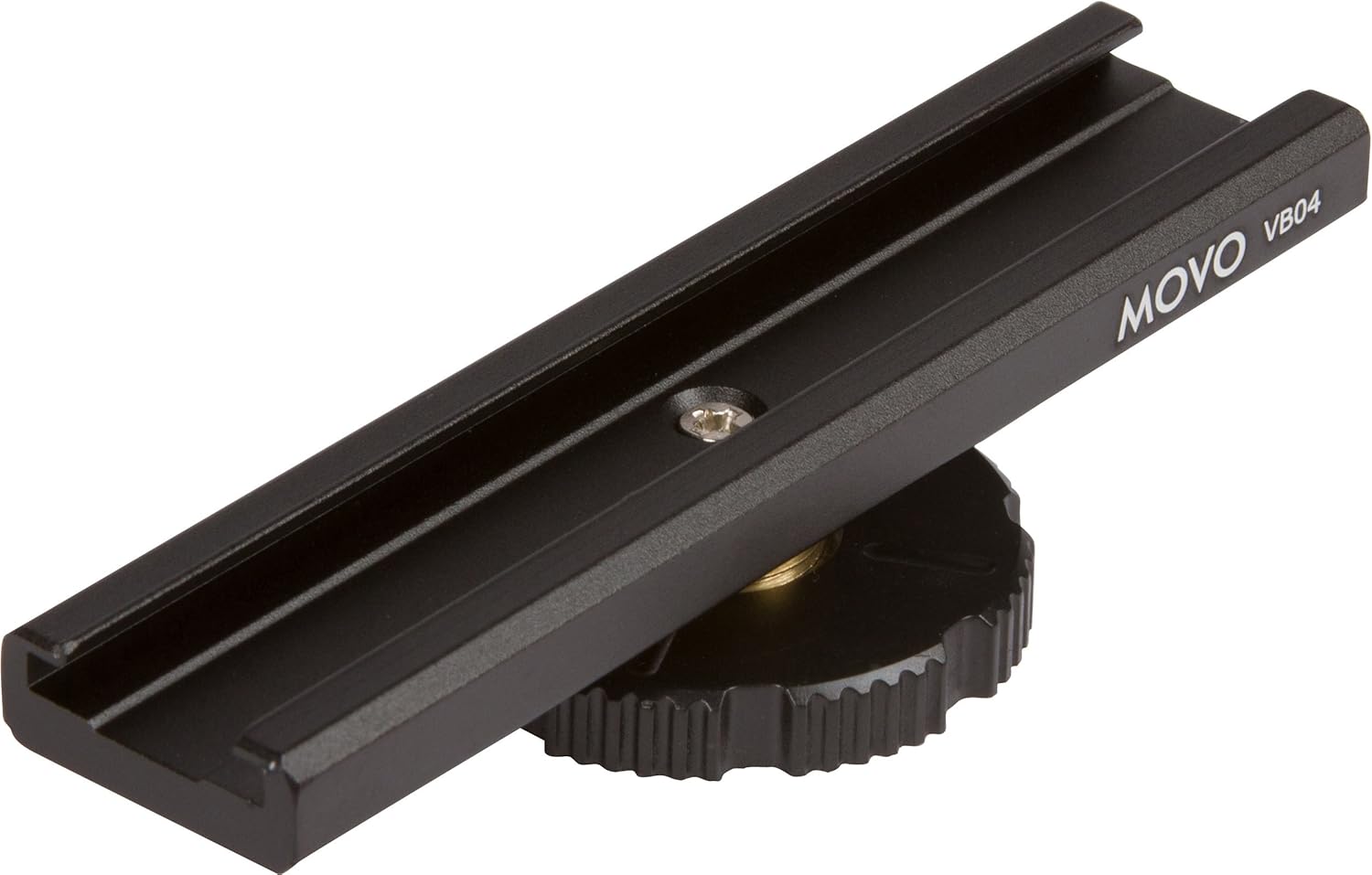 Movo VB04 Accessory Cold Shoe Metal Extension Bracket - Fixed Mount - for Lights Monitors, Microphones and More