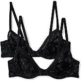 Amazon Essentials Women's Stretch All Over lace Unlined Wired Plunge Bra