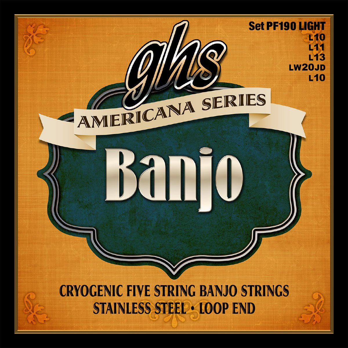GHS PF 190 Americana (4-String Banjo Light