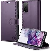 FLIPALM for Samsung Galaxy S20 6.2"(Non S20+/S20 Utra), Purple | Card Holder, RFID Blocking, PU Leather Folio Flip, Kickstand, Protective Shockproof Cover