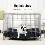 KSIIA Calming Dog Bed Medium Crate 76x52cm Fluffy Washable Mattress Shadow Grey view 5