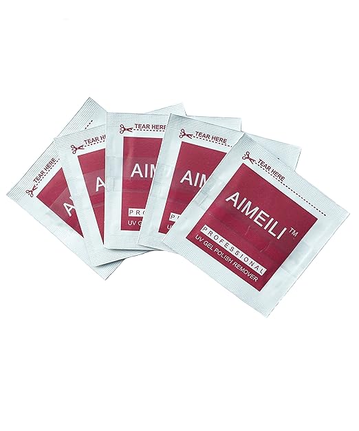 title=AIMEILI Salviettine Levasmalto all' Acetone Rimuovi Smalto Semipermanente per