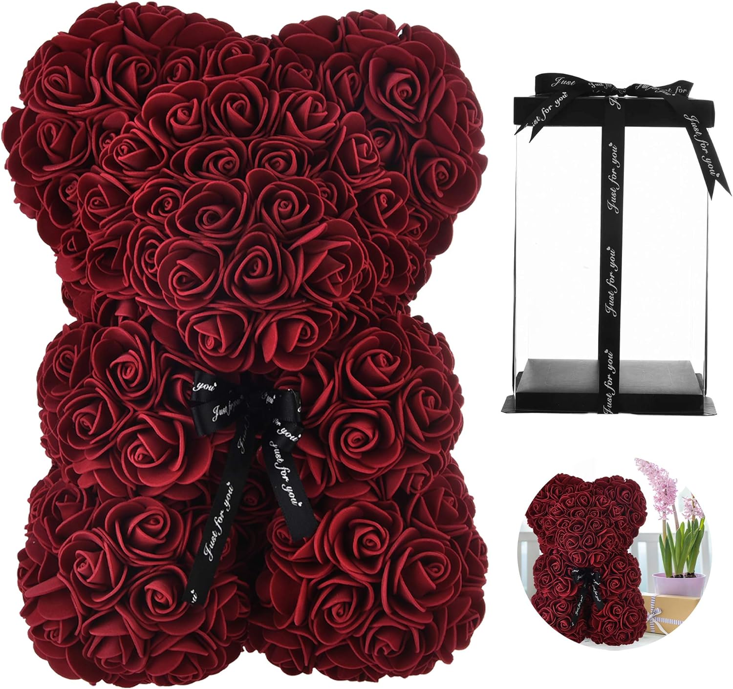 my valentine rose bear