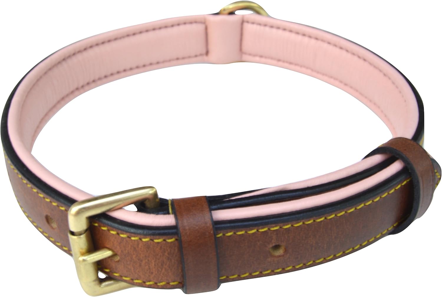 soft touch collars padded leather dog collar