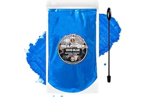 Vivid Blue Mica Powder for Epoxy Resin 100g / 3.5oz.Sealed Bag- Techarooz 2 Tone Resin Dye Color Pigment Powder for Lip Gloss, Nails, Colorant for Slime Bath Bombs Soap Making & Polymer Clay