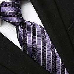 KissTies Mens 63'' Extra Long Tie Purple Lavender