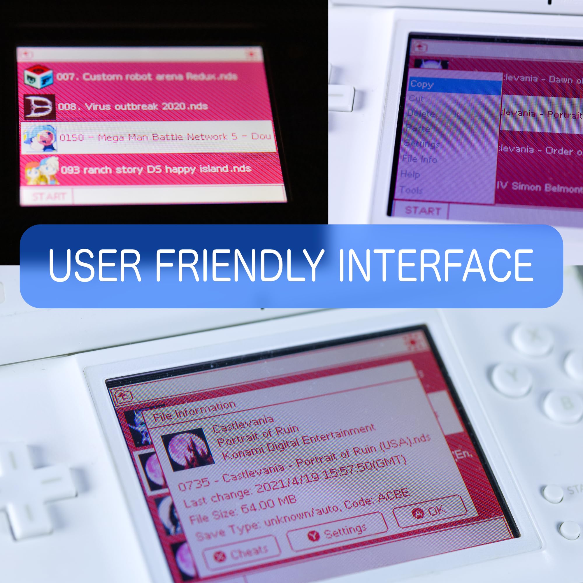 Bit Odyssey EZ Flash Parallel Flash Cartridge for DS 3DS Family + 32 Gb SD Card. Compatiotor to R4.