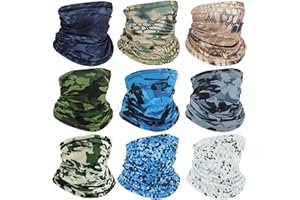LILLBJORNEN Neck Gaiters for Men Women Cooling Face Cover Sun Protection Face Mask Summer Bandana Balaclava
