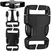 Vin Beauty Quick Release Buckle 6 Pcs Plastic Buckle Clips 1 Inch Plastic Buckles Repair Kit No Sewing Required for 20mm/0.79inch Backpack Bag Strap