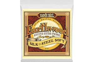 Ernie Ball Earthwood Silk & Steel Soft 80/20 Bronze Acoustic Guitar Strings - 11-52 Gauge