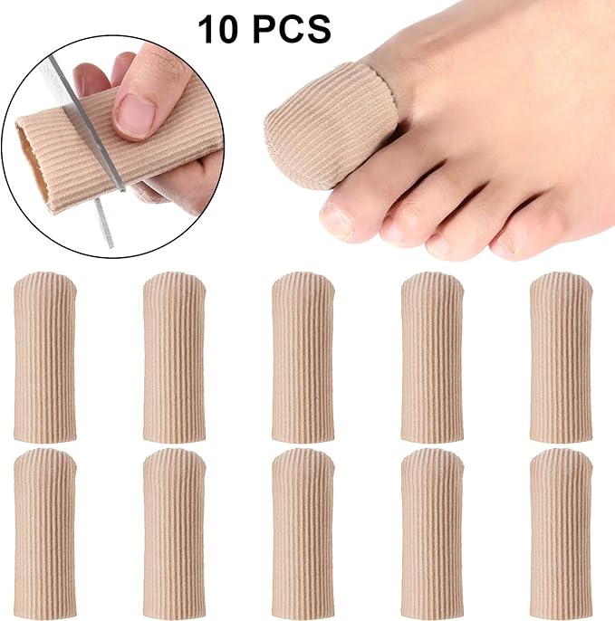Toe Cushion Tube Multi Size Toe Cushion Tube Soft Gel Corn Pad Protectors for Cushions Corns