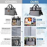 Lifewit Cooler Bag 50 Cans Collapsible Insulated 30L Grey view 9
