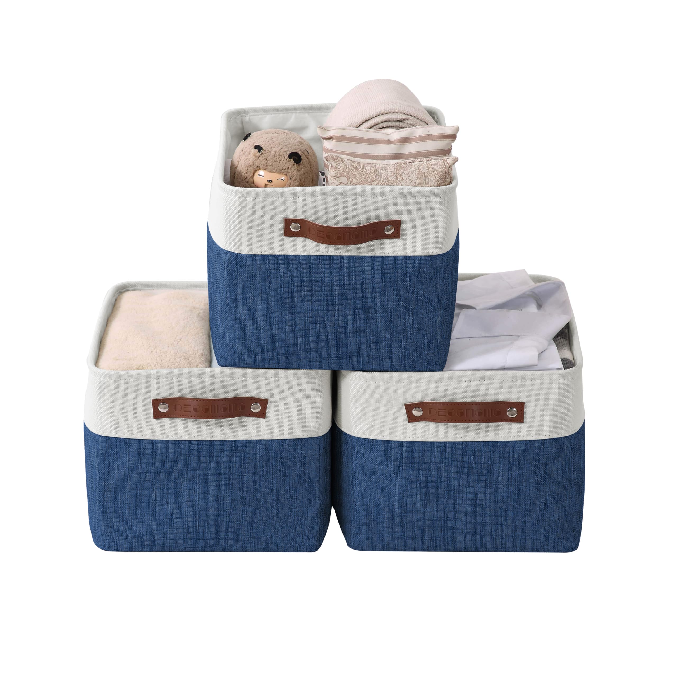 DECOMOMO Storage Bins Fabric Storage Baskets for
