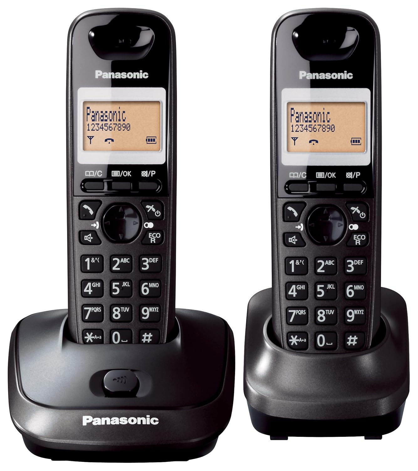 Panasonic KXTG2512 Digital Cordless Phone (Black) Amazon.in Electronics