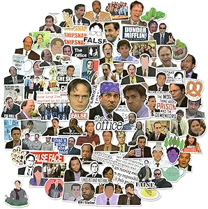 amazoncom the office stickers pack of 100 stickers the office tv