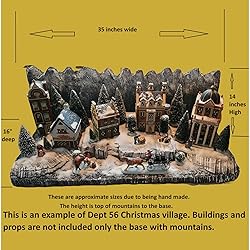 3ft Village Display Stand with mountains for