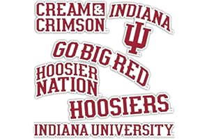 Desert Cactus Indiana University Sticker Hoosiers Bloomington Vinyl Decals Laptop Water Bottle Car Scrapbook Sheet T2 (Type 2)