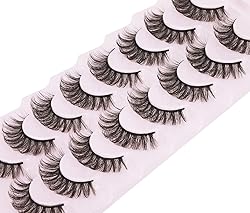 False Eyelashes Fluffy Mink Lashes Natural Wispy