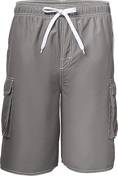 mens solid color swim trunks