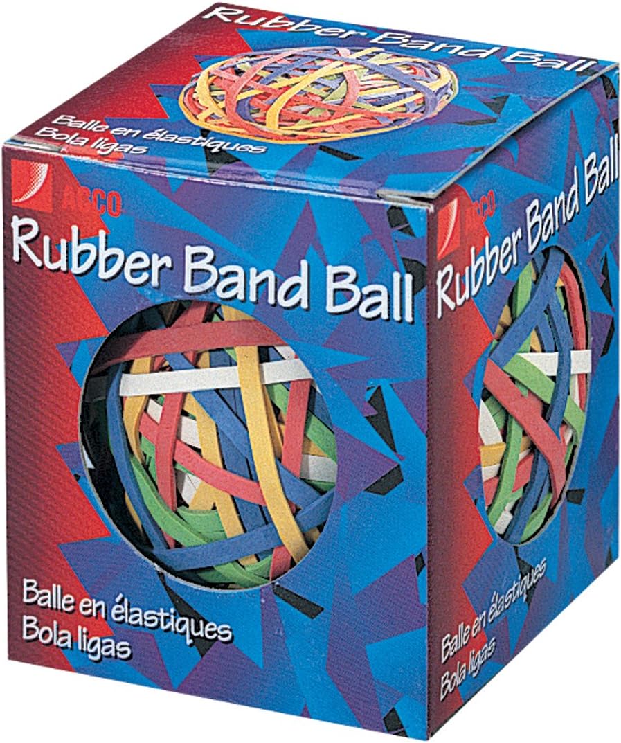 ACCO 72155 Rubber Band Ball, Approximately 270 Rubber Bands, Assorted : Office Products