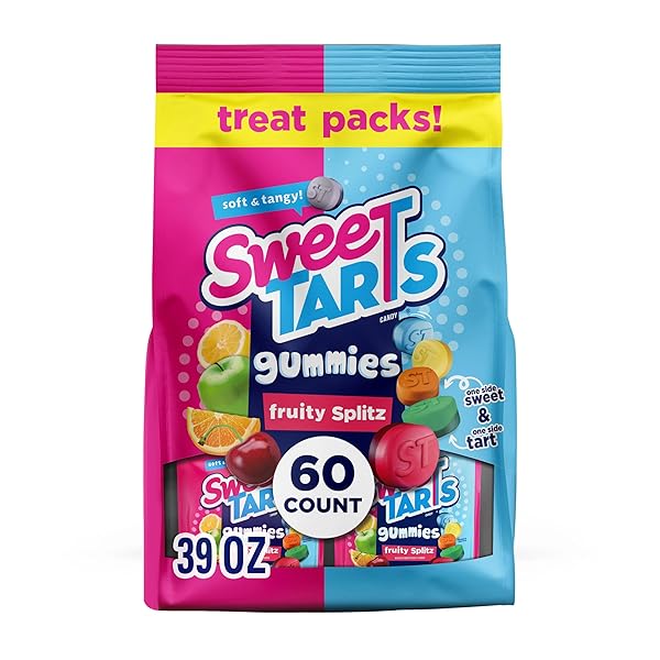 SWEETARTS GUMMIES FRUITY SPLITZ, CANDY, SWEET AND TART,...