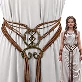 Pirekul Viking Costume Women Belt with Troll Cross - Medieval Renaissance Accessory for Viking, Ren Faire Halloween Cosplay