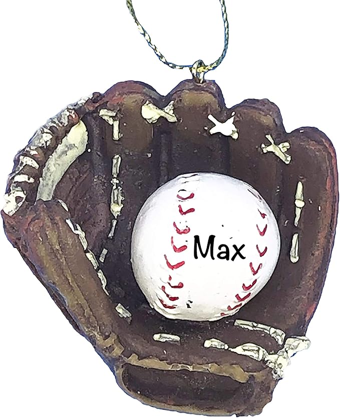 Personalized Christmas Ornaments Baseball