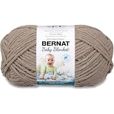 Bernat Baby Blanket Big Ball Baby Sand | #6 Super Bulky Yarn, 100% Polyester, Soft Baby Blanket Yarn for Crochet, Knitting &amp; Crafts, 220yds, 300g/10.5oz, 1 Pack