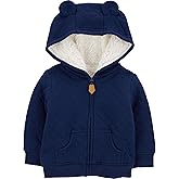 Simple Joys by Carter's Baby Hooded Sweater Jacket with Sherpa Lining