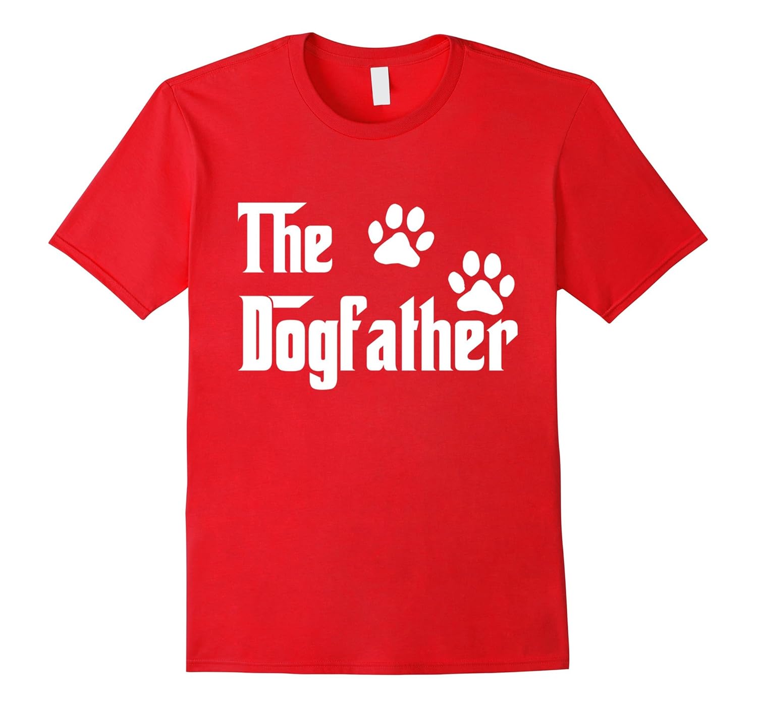 The Dogfather T-Shirt | The DogFather Footprint Paw T-Shirt-ANZ