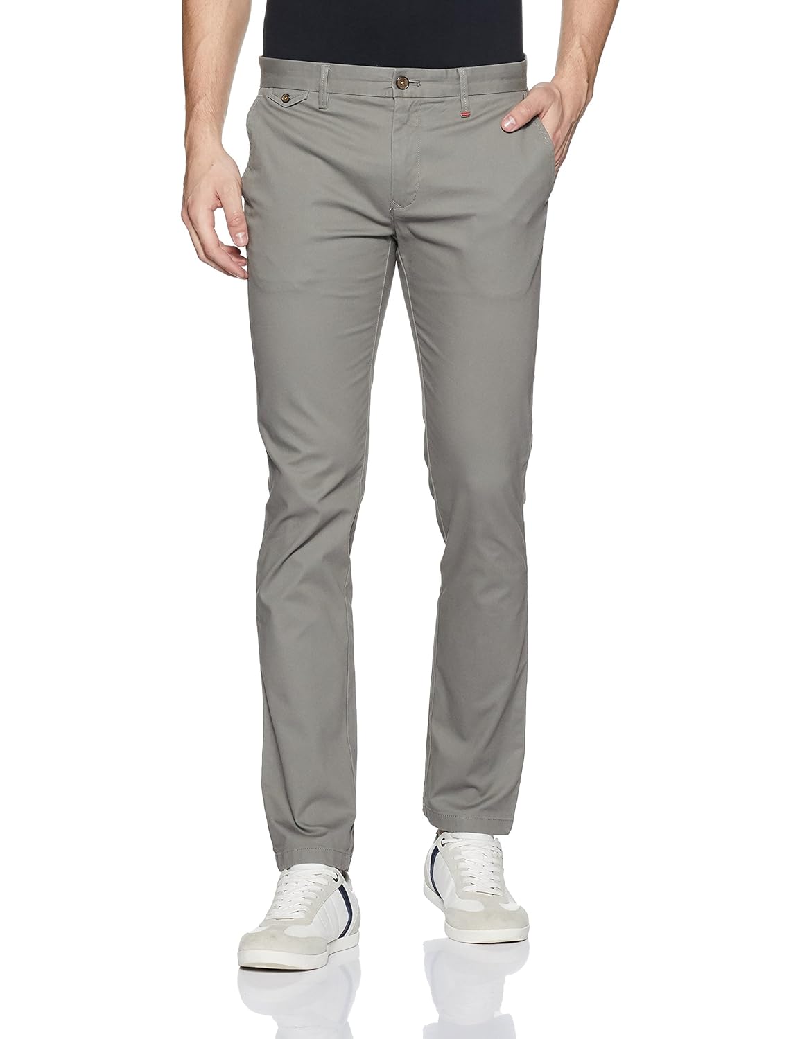 arrow sports men's straight fit casual trousers