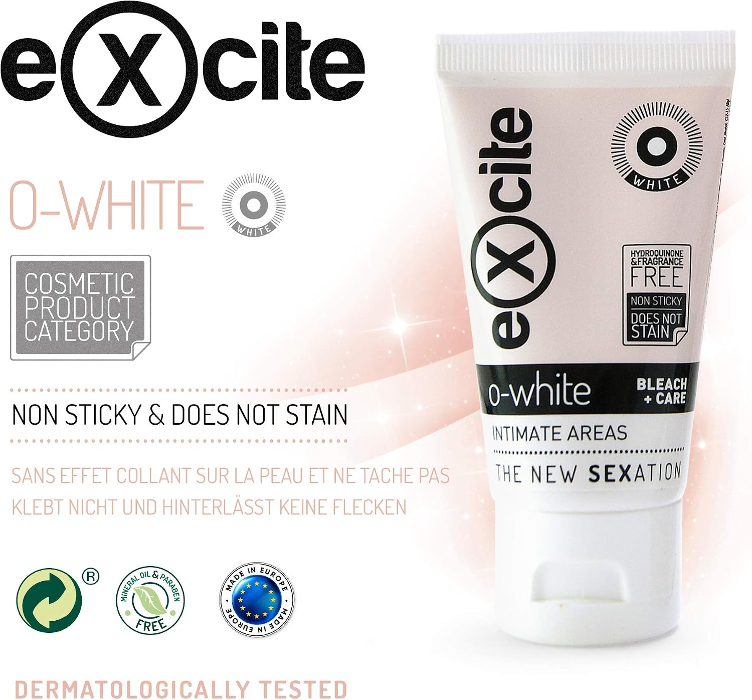 EXCITE Man or Woman O-WHITE Skin lightening cream for woman and man. Helps to lighten - Image 4