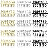 Yaomiao 15 Sets Clock Numerals Kit in Black Silver