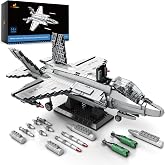 JMBricklayer F-35 Fighter Jet Building Set, Aircraft Model Kit for Adults | Military Airplane Toy, Gifts for 14+, Adults and Military Fans