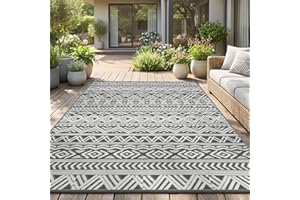 Outdoor Rug 5x8 ft Waterproof Outdoor Carpet-Patio RV Deck Camping Rug Portable Boho Rugs for Outdoor Area Rug Picnic Backyar