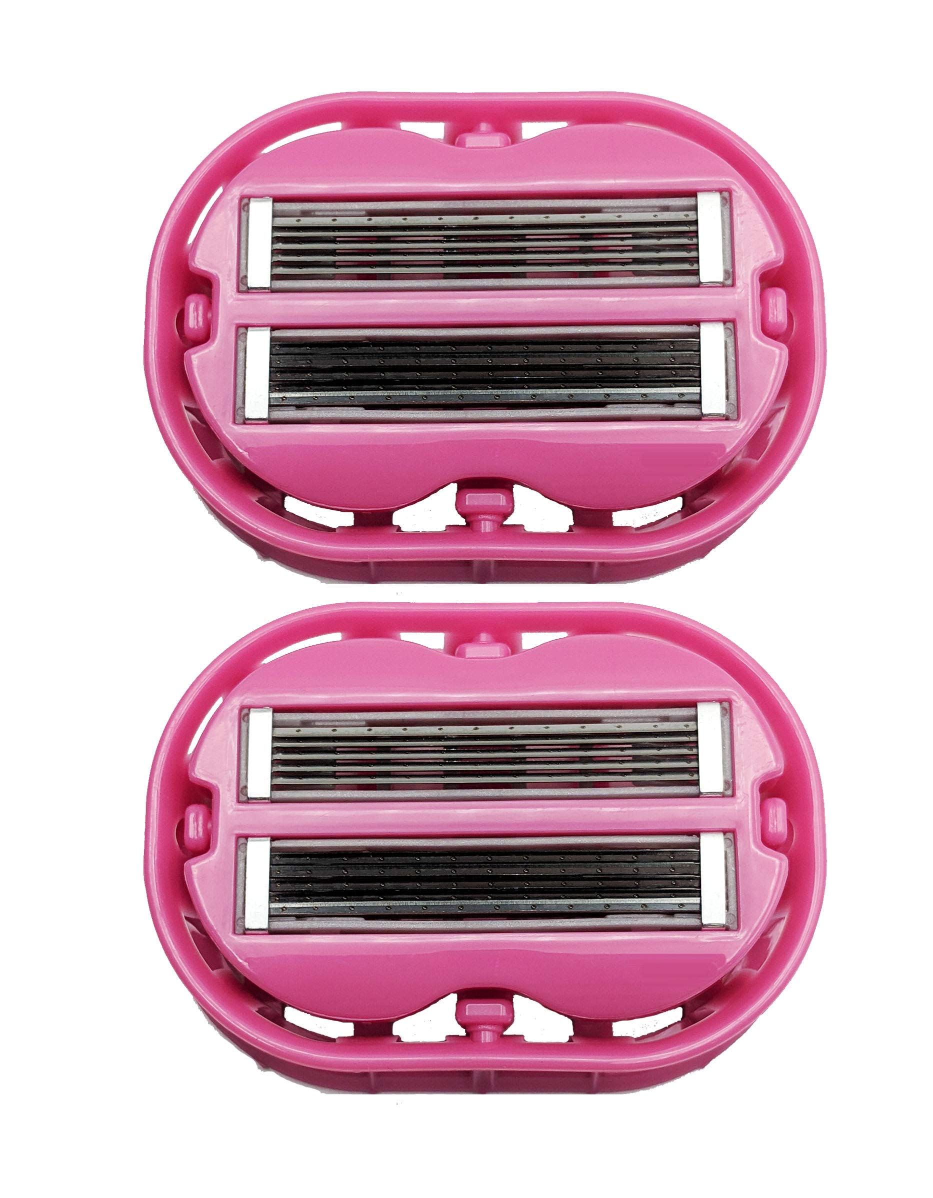 Photo 1 of 2x Classic Omnishaver - Pink - The Fastest Way to Shave Head, Legs, Arms, Body|An Alternative to Disposable Shaving Razors Self Cleans & Strops During Use with Durable Blade|Bald Head Shaver for Women