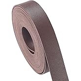 CDY Double Sided Leather Straps: Dark Brown 1 Inch Wide 200 Inches Long Leather Strip for DIY Craft Projects Bag Strap Very Suitable Traction Ropes (Dark Brown)