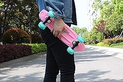 CyBoard 17inchX5inch Pink Mini Skateboard, Mini