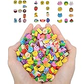 300PCS Mini Cute Pencil Erasers for Kids,Fun Fruits Animals Numbers Cakes Smiling Faces Assorted Novelty Erasers for Student Prize Homework Awards Party Gifts School Supplies(Animals and Fruits)