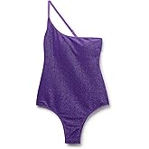CALZEDONIA Woman's One-Shoulder Swimsuit Metallic Glow