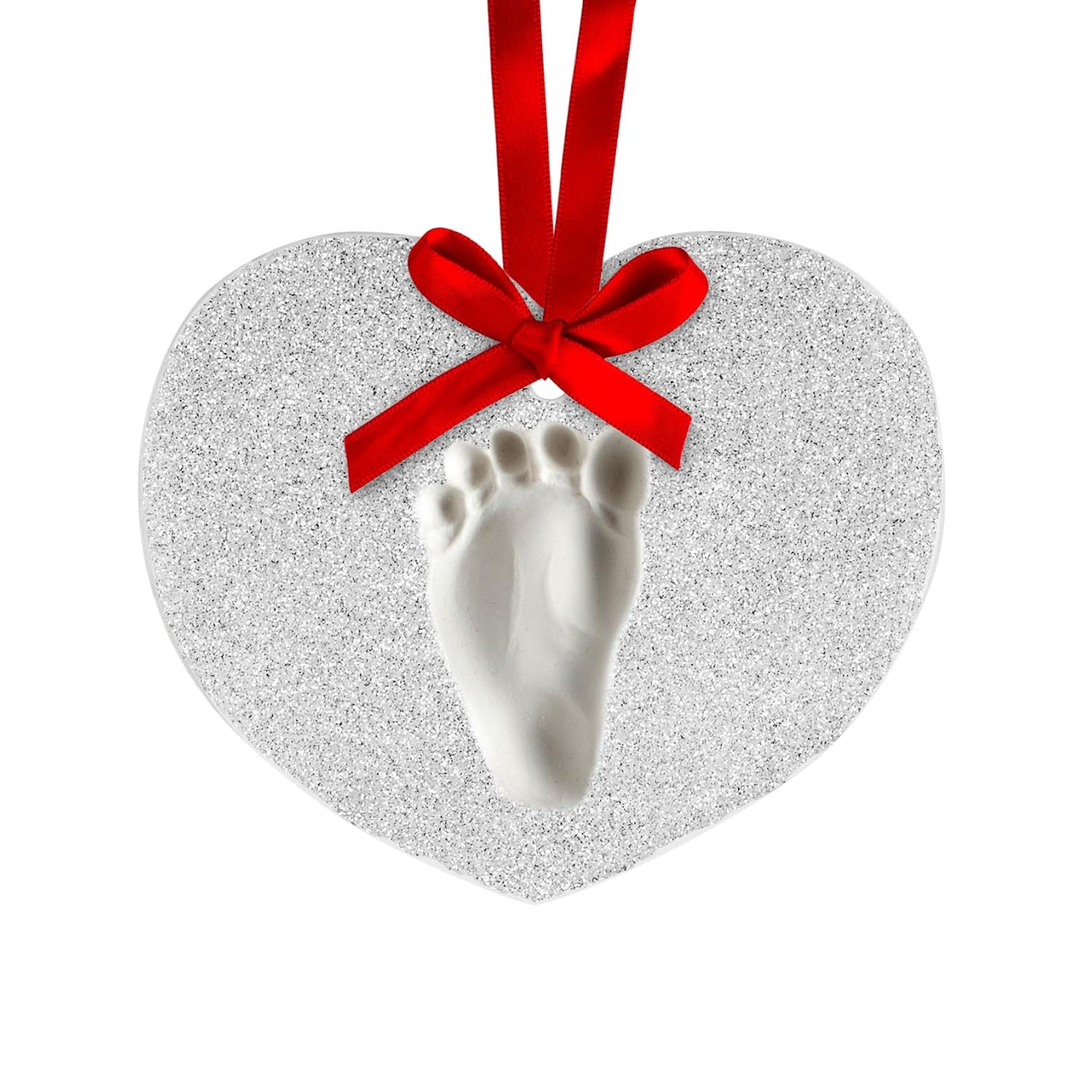 glitter footprints frame