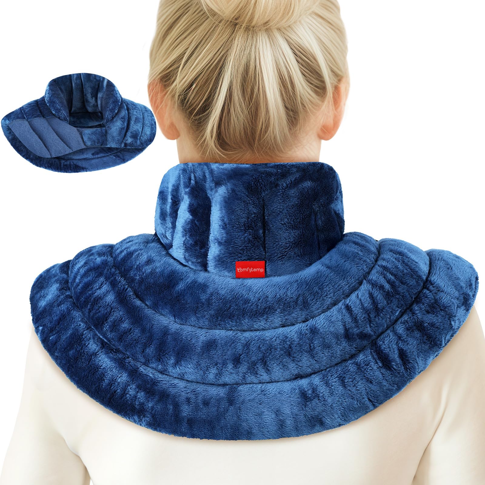 Photo 1 of Comfytemp Microwave Heating Pad for Neck & Shoulder, Neck Warmer for Pain Relief, Cervical, 2.82LB Heated Wrap with Moist Heat Therapy