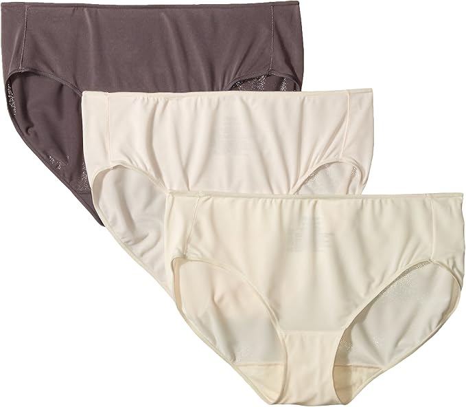 Hanes Women's 3 Pack Smooth Stretch Hipster Panty, Assorted, 9 at