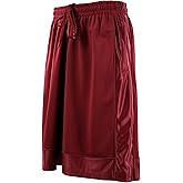 Mens Basketball Training Shorts with 3 Zippered Pockets