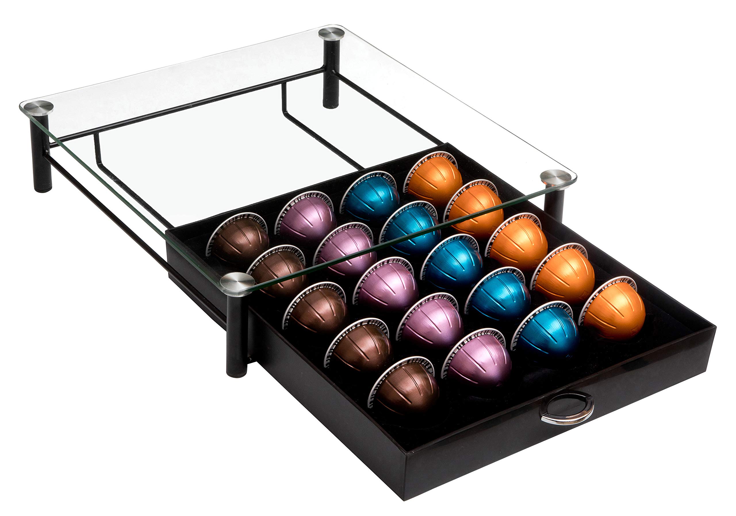 Amtido Vertuo Coffee Capsule Holder Dolce Gusto Pod Storage Drawer Tempered Glass Top Buy Online In Ireland At Ireland Desertcart Com Productid 85443096