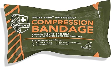 Amazon.com: Swiss Safe Israeli 6" Compression Bandage [STERILE ...
