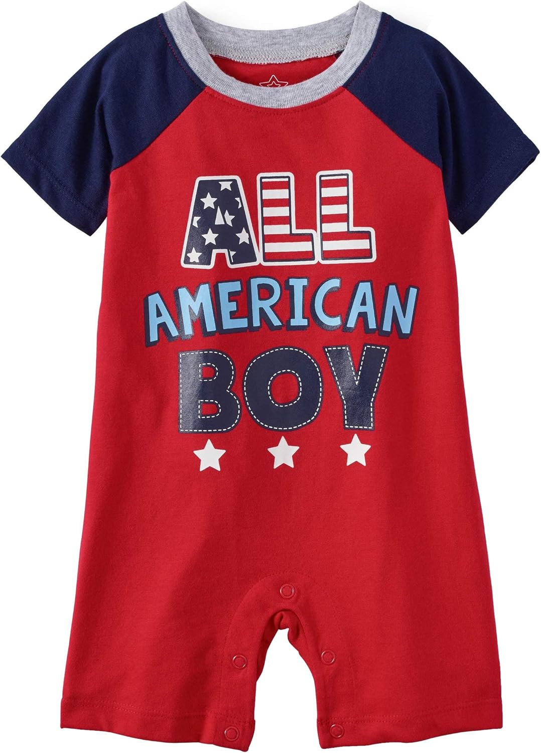 Amazon Com Americana Baby Boy All American Boy One Piece Romper Clothing